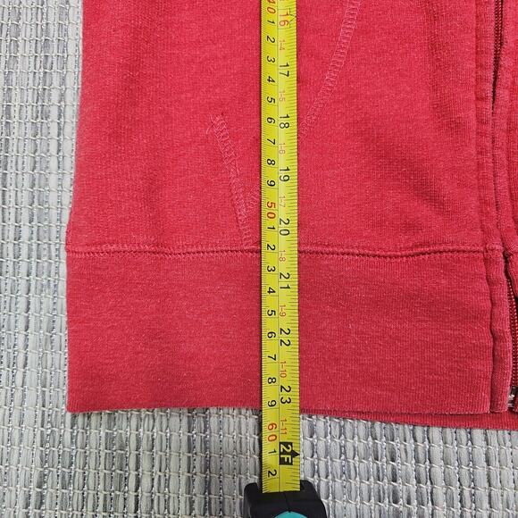 Disney Parks Womens Size S Red Mickey Mouse Embroidered Full Zip Hoodie Sweater - Picture 6 of 13